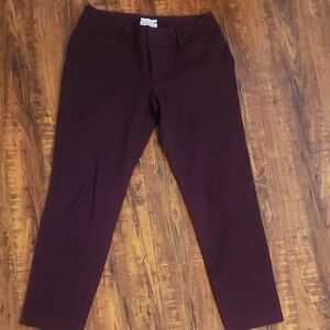 Merona Plum Stretch Trousers